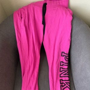 PINK sweatpants size large